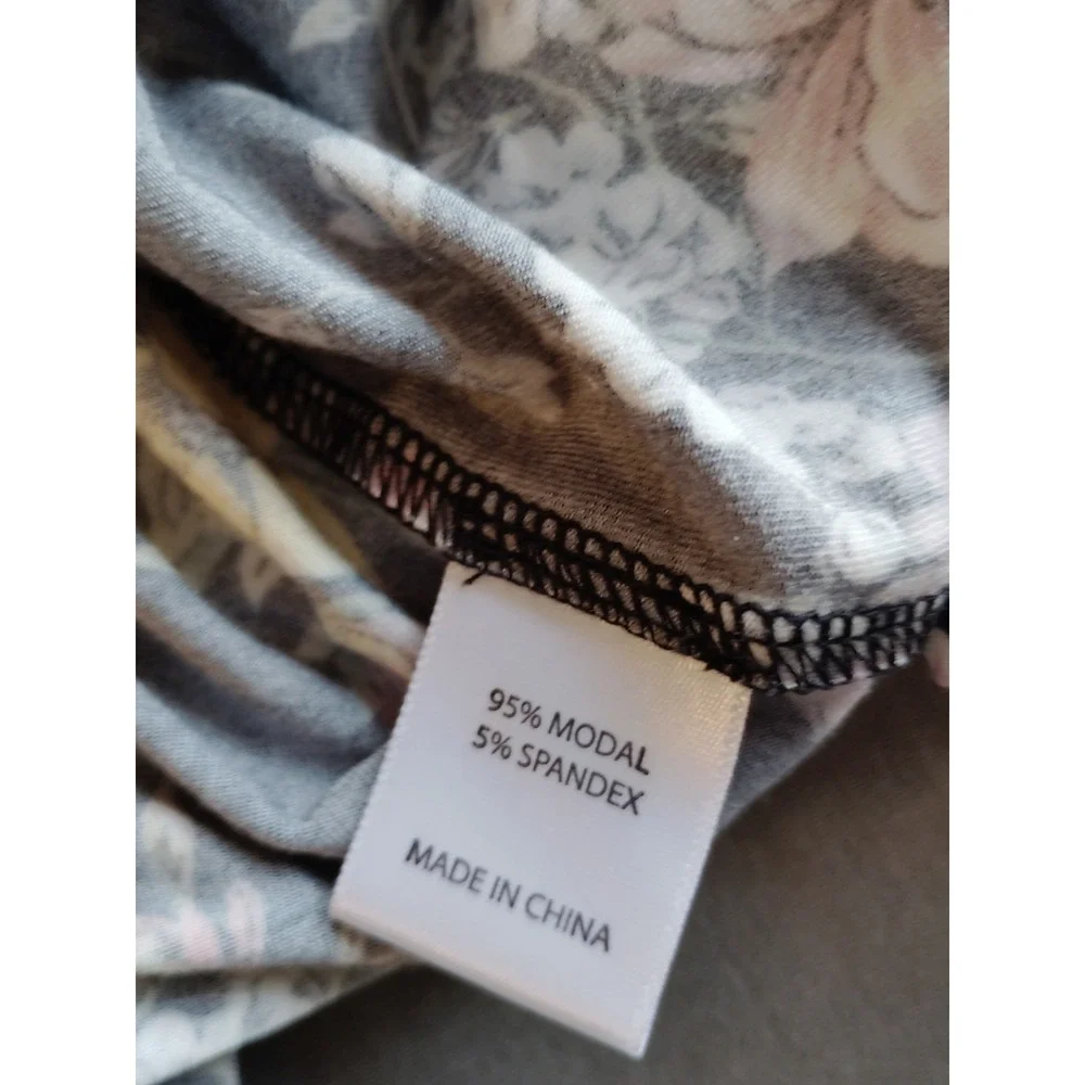 NWT 78 & Sunny Women Babydoll Floral Gypsy Sailwind V Neck Ruffle Top M-MSRP$69 - Picture 7 of 12